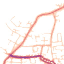 Daytime road noise heatmap for PO40 9SD