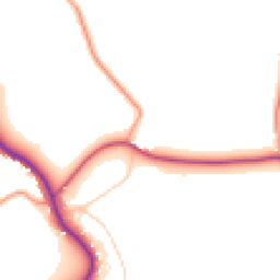 Daytime road noise heatmap for PO40 9TA