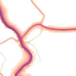 Daytime road noise heatmap for PO40 9UD
