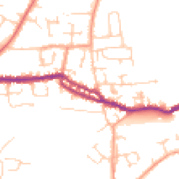Daytime road noise heatmap for PO40 9UT