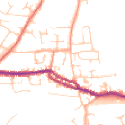 Daytime road noise heatmap for PO40 9XD