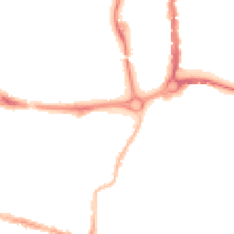 Night-time road noise heatmap for PO5 1AA