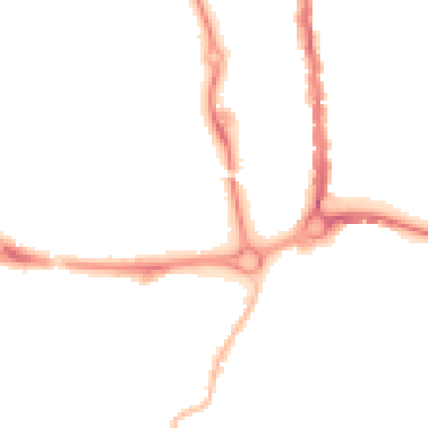 Night-time road noise heatmap for PO5 1DH
