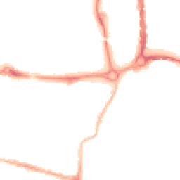 Night-time road noise heatmap for PO5 1ED