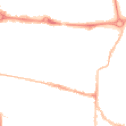 Night-time road noise heatmap for PO5 1EJ