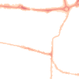 Night-time road noise heatmap for PO5 1EL