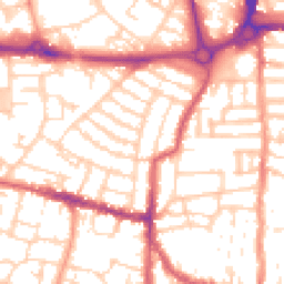 Daytime road noise heatmap for PO5 1EU