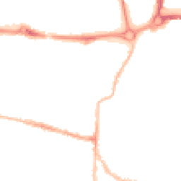 Night-time road noise heatmap for PO5 1EU