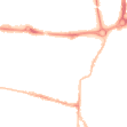 Night-time road noise heatmap for PO5 1HE