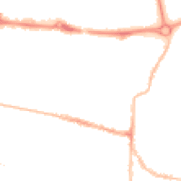 Night-time road noise heatmap for PO5 1HF