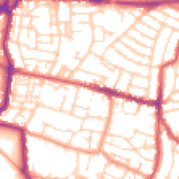 Daytime road noise heatmap for PO5 1JG