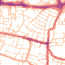 Daytime road noise heatmap for PO5 1JJ