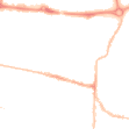 Night-time road noise heatmap for PO5 1JJ