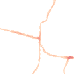 Night-time road noise heatmap for PO5 1LU