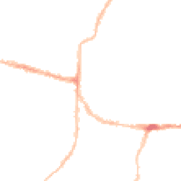 Night-time road noise heatmap for PO5 1NE