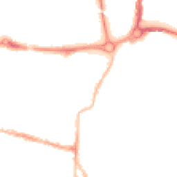 Night-time road noise heatmap for PO5 1QN