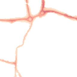 Night-time road noise heatmap for PO5 1SD