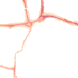 Night-time road noise heatmap for PO5 1SF
