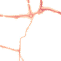 Night-time road noise heatmap for PO5 1SN