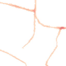 Night-time road noise heatmap for PO5 2BT