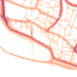 Daytime road noise heatmap for PO5 2HF