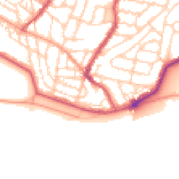 Daytime road noise heatmap for PO5 2JL