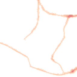 Night-time road noise heatmap for PO5 2LY