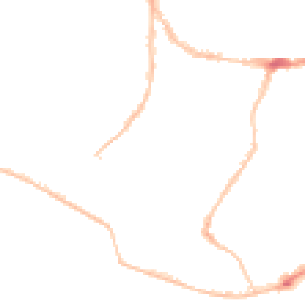 Night-time road noise heatmap for PO5 2LY