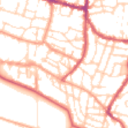 Daytime road noise heatmap for PO5 2NS