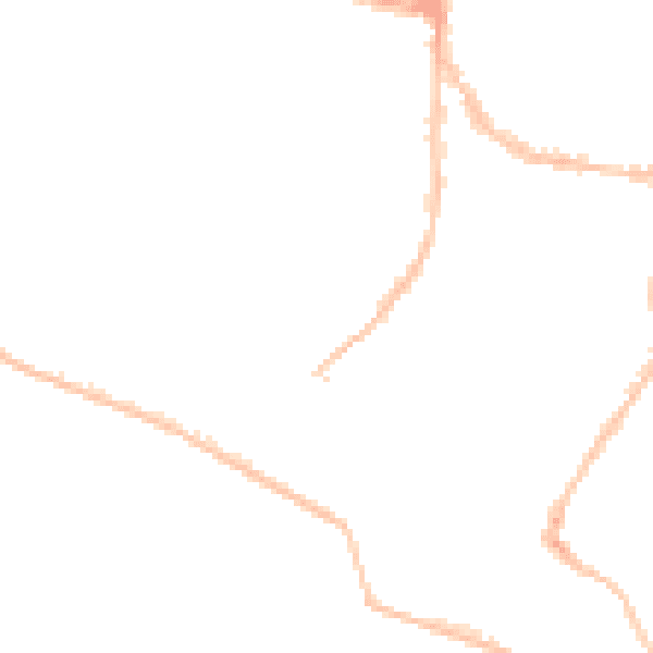 Night-time road noise heatmap for PO5 2NT