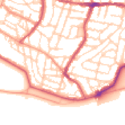 Daytime road noise heatmap for PO5 2PG
