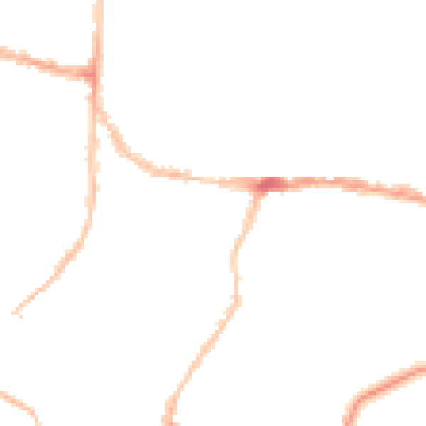 Night-time road noise heatmap for PO5 2QZ