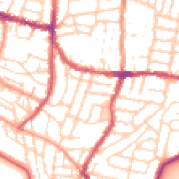 Daytime road noise heatmap for PO5 2RD