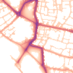 Daytime road noise heatmap for PO5 3AS