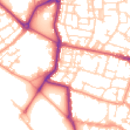 Daytime road noise heatmap for PO5 3BJ