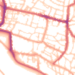 Daytime road noise heatmap for PO5 3HH