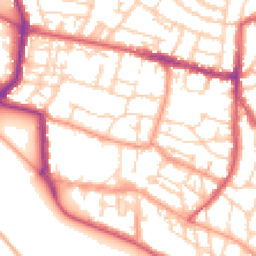 Daytime road noise heatmap for PO5 3HJ