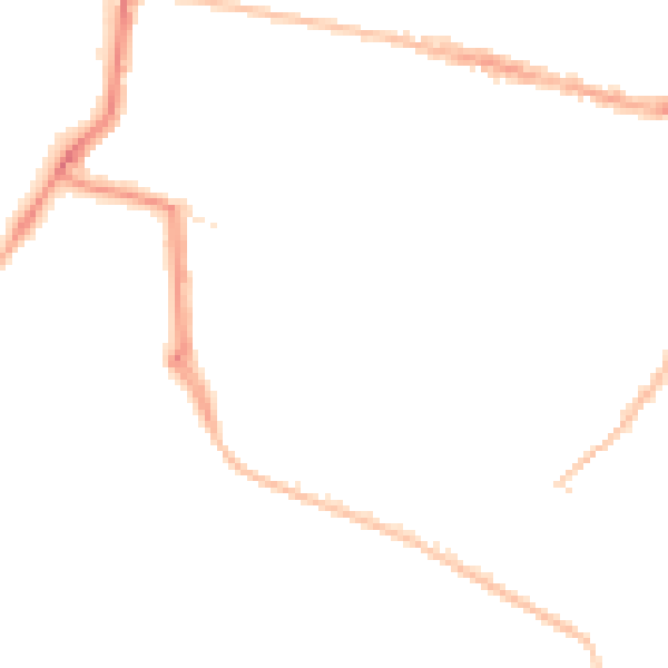Night-time road noise heatmap for PO5 3HP