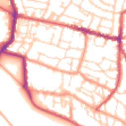 Daytime road noise heatmap for PO5 3HT