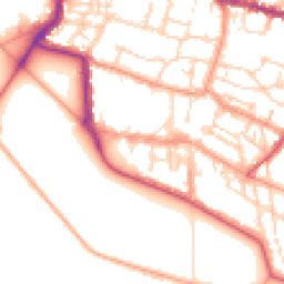 Daytime road noise heatmap for PO5 3LT
