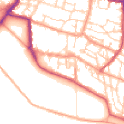 Daytime road noise heatmap for PO5 3NF