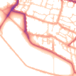 Daytime road noise heatmap for PO5 3NH