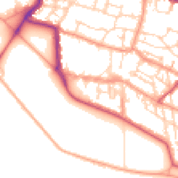 Daytime road noise heatmap for PO5 3NL