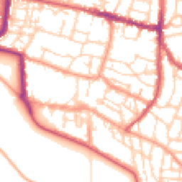 Daytime road noise heatmap for PO5 3QJ