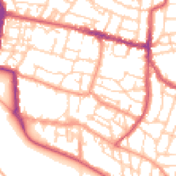 Daytime road noise heatmap for PO5 3TH