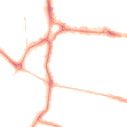 Night-time road noise heatmap for PO5 4AT