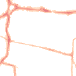 Night-time road noise heatmap for PO5 4ES