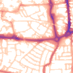 Daytime road noise heatmap for PO5 4FE