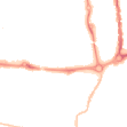 Night-time road noise heatmap for PO5 4FE