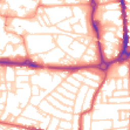 Daytime road noise heatmap for PO5 4FG
